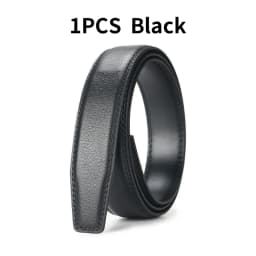 Men's Automatic Ratchet Belt Replacement Belt 3.5cm Genuine Leather Belt without Buckle for 4cm Automatic Buckle Combo Belt