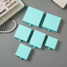 10pcs Paper Jewelry Gift Box For Ring Earrings Pendant Necklace Bracelet Stud Organizer Wedding Favors Jewellery Packaging Sack