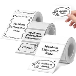 3 Rolls NIIMBOT B21 B3S B1 B31 Thermal Label Clothing Price Food Self-adhesive Tag Waterproof Smart Office Pocket Printer Label