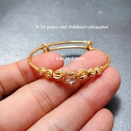 20 Styles Dubai Gold Color Baby Bangles For Kids Baby Promotion Sale Child Birthday Gifts Children'S Bracelets