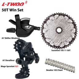 LTWOO A7 1X10S Groupset 10 Speed Shift Lever Derailleur SUNSHINE Cassette 36T 42T 46T 50T VXM Chain for MTB Mountain Bike Parts