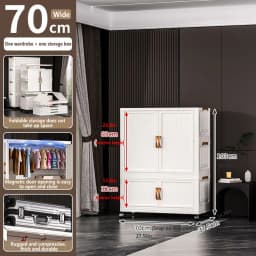 Installation Free Baby Wardrobe Foldableing Storage Cabinet Multi Layer Children's Small Wardrobe Home Clothes Storage Box Stora