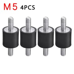 4 X Rubber Buffer Set Vibration Damper Silent Block Rubber Metal Buffer  Protects Against Vibration Interference M5 M6 M8
