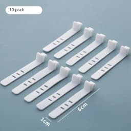 The Transparent Plastic Data Cable Storage Box Household Cable MobilePhone Charger Charging Cable Finishing Box Divided Grid Box
