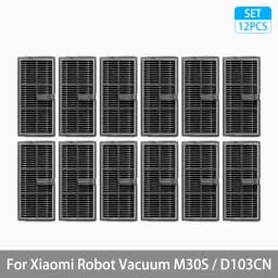 For Xiaomi Mijia M30S D103CN Robot Vacuum Cleaner Accessories Main Side Brush Hepa Filter Mop Cloth Dust Bag Replacement Spare