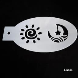 PET Stencil For Face Body Face Painting Paint Reusable Templates For Body Arts Cosplay Halloween Christmas Party