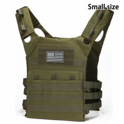 MOLLE outdoor training vest (including US flag emblem) with convenient expansion, lightweight and multifunctional JPC vest