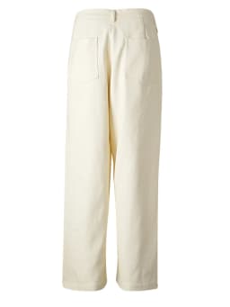 EAM High Waist Black Button Irregular Spliced Long Wide Leg Pants New Trousers Women Fashion Tide Spring Autumn 2026 CPG2744