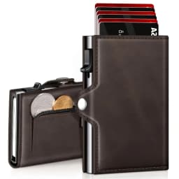 2025 New Fashion True Pickup Bag Automatic Pop up Metal Wallet RFID Anti theft Brush Large Capacity Card Clip for Men and Women