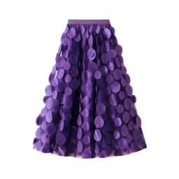3d Polka Dot Black Mesh Half Skirt 2025 Fashion Women's Dress Mid Length Umbrella Dress Korean A-line Dress Party Dress