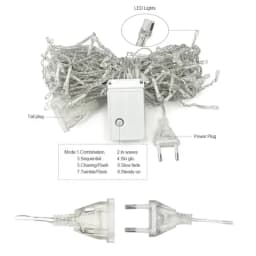 2025 Christmas Decorative Lighting 3M Curtain LED Icicle String Lights with EU/US Plug for Outdoor Garden Wedding Street