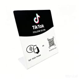 N-tag Crad for Google Review NFC station table NFC 13.56Mhz programmable Reviews display bending card standing brand bracket
