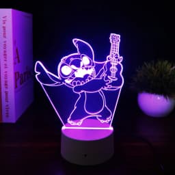 3D Illusion Stitch 7/16 Color LED Night Light Smart Touch Room Decor Bedside Night Light Birthday Valentine's Day Christmas Gift