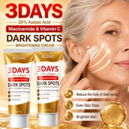 3 Day Pore +Dark Spot Brightening Cream, Containing Collagen, Niacinamide, and Vitamin C, Deeply Moisturizes, Reduces the Appearance of Dark Spots, Tightens Pores, Evens Out and Brightens Skin Tone, Quickly Brightens Skin Tone, Suitable for All Skin Types