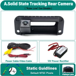HD Rear Camera For Mercedes Benz Classe C W204 S204 C204 C180 C200 C260 2008 ~ 2015 Trunk Handle Parking Reversing Camera
