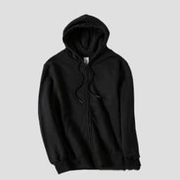 customized LOGO spring and autumn Joker young men's and women's solid zipper cardigan fleece hoodie jacket women coat