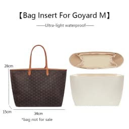 Bag Organizer Insert  For Goyard Tote Bag Lightweight Bag Insert Storage Waterproof Dupont Paper Bag Support Bag Accessories