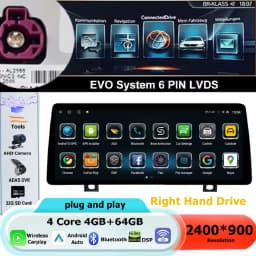 Android 16 RHD For BMW 3/4 series F30 F31 F32 F33 F34 F36 2013-2019 Android Auto Carplay Car Multimedia Car Radio WIFI DSP GPS