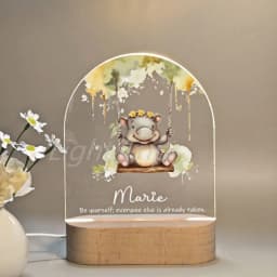 Personalized Children Animal Lamp Custom First Name 3D Night Light For Baby Kids Bedroom Home Decoration Birthday Christmas Gift