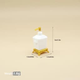 1/3Pcs Nordic Style Lotion Bottle & Soap Dish Mini Toothbrush Holder Model 1:12 Scale Dollhouse Miniature Bathroom Accessory Set