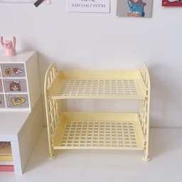 High Appearance Horizontal Desktop Storage Shelf Simple Multi-storey Dormitory Storage Shelf Computer Office Available