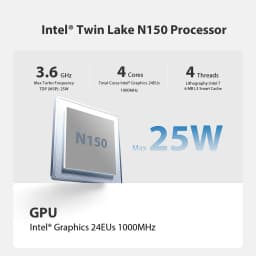 Beelink Mini S13 Intel Processor Twin Lake-N150 Mini PC 16G 500G 3200Mhz DDR4 Mini S13 Desktop Computer