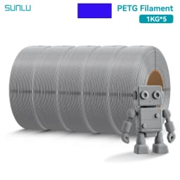 SUNLU 5KG PLA/PETG/ High Speed Matte PETG Filament 1.75mm 1KG Without Tray 3D Printer Filament for 3D Printer,Refll Filament