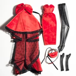 Supermodel Doll Clothes Suit Black Red Wedding Dress 32cm DollHouse DIY Dress Up Toys 1/6 Anime BJD Collector Birthday Gifts