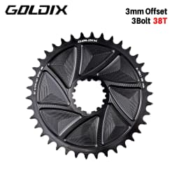 GOLDIX 3-Bolt MTB/Road Bike Chainring Wide and Narrow Teeth AERO Chainring CNC Hollow Cutting Machining for SRAM 3 Bolt Crankset