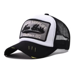 3D Embroidered Duck Tongue Hat New York Embroidered Baseball Hat Mesh Breathable Sunshade Truck Driver Hat