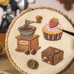 30 Sheets/Bag Cozy Home Decor Themed Embossed Sticker Set for DIY Scrapbook Phone Case Decoration Gift Craft Supplies