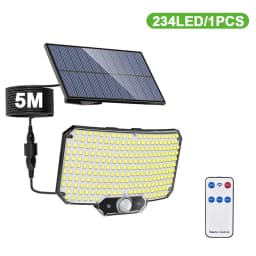 New 234LED Solar Outdoor Lights Solar Powered Security Light Motion Sensor 234LED Wall Light IP65 Waterproof Garden