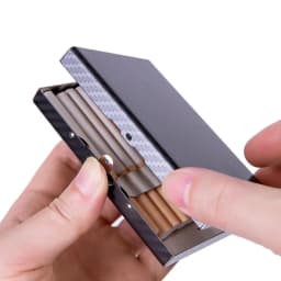 Sealed Aluminum alloy Cigarette Box 20 pack large capacity Lightweight Version portable Business Cigarette case Smoking Gadgets