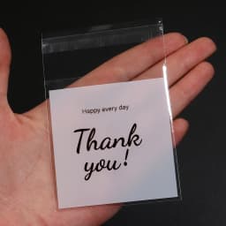 100pcs/lot 4 Sizes Thank You Printed OPP Self-sealing Bags Small Gift Bags For Candy Jewelry Display Packaging Party Decoration
