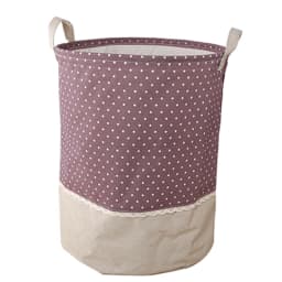 Zakka 3 Sizes The Beam Port Linen Multi-function Handle Stackable Storage Barrel Laundry Basket Toy Storage Box Storage Basket