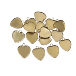 New 20pcs 12mm Inner Size Stainless Steel Gold Plated Single/Double Loop Style Cabochon Base Cameo Setting Charms Pendant Tray