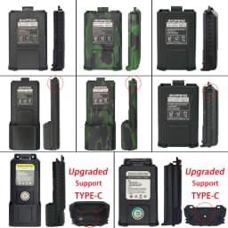 Baofeng UV 5R Battery Compactible Long Battery USB Baofeng UV5RA UV5RE UV5RT Walkie Talkie Optional Charger Two Way Radio Parts
