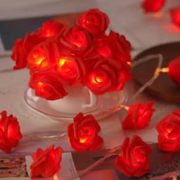 5V USB Battery Rose Flower LED String Light Red Pink Warm Blue RGB Wedding Christmas Party Decoration 1.5M 3M 6M 10M Fairy Light