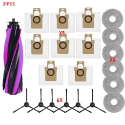 Accessories For JONR P20 PRO T5 PRO Vacuum Cleaner Main Roller Brush Side Brush HEPA Filter Mop Cloth Dust Bag Parts