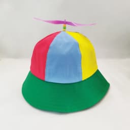 New Custom Logo Parent Child Cotton Helicopter Propeller Bucket Cap Outdoor Unisex Color Matching Sun Protection Fisherman Hat