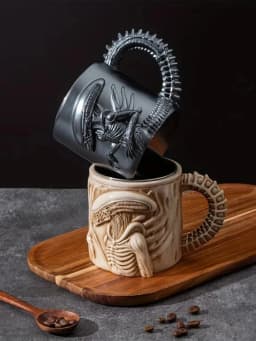 1PC New Xenomorph Mug 3D Flat Heat Transfer Alien Coffee Cup for Home And Office