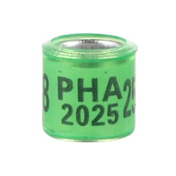 PHA 2026/2027 Pigeon Foot Ring ID 8mm With Numbers Aluminum Plastic Racing Pigeon Outdoor Training Marking Ring 60 Pcs
