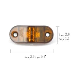 2PCS 12V 24V Truck Daytime Running lights DRL LED Lamps Warning Lights Side Marker Light LEDs Diode Light for Trailer
