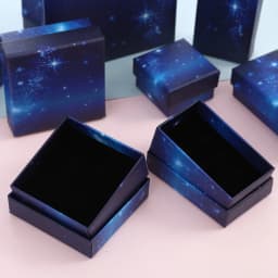 12pack Starry Sky Paper Jewelry Box Earnail Ring Bracelet Necklace Display Valentines Day Wedding Birthday Gift Packaging Boxs 