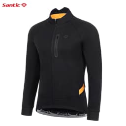 Santic Winter Cycling Jackets Men's Plush Windproof Warm Winter Cycling Jackets Breathable Reflective Anti-sweat KM3C01155