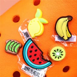 Original Various Fruit Designer Shoe Charms 5pcs/lot Clog Buckle Accessories Luxury Upper Jewelry Decorations Gift Preferred