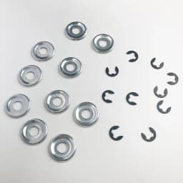 10Pcs Lawn Mower Chainsaw Clutch Drum Washer with E-Clip For Stihl MS250 MS260 MS290 MS440 MS460 MS660 for Husqvarna 362 365 371