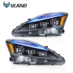 VLAND Car LED Headlights Assembly for Lexus IS250 IS350 C ISF 2006-2013 bule DRL Auto Styling Front Lamps Accessories Lights