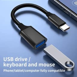 OTG Type C Cable Adapter USB To Type C Adapter Connector For Xiaomi Samsung S23 S22 S20 Xiaomi OTG Data Cable Converter For MacB