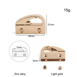 10/50/100PCS Metal Bag Side Hanger Square Ring For Handbag Strap Side Carabiner Clip Hook Chain Connector Buckle Accessories
